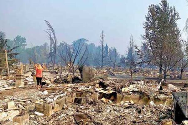 Almeda fire aftermath