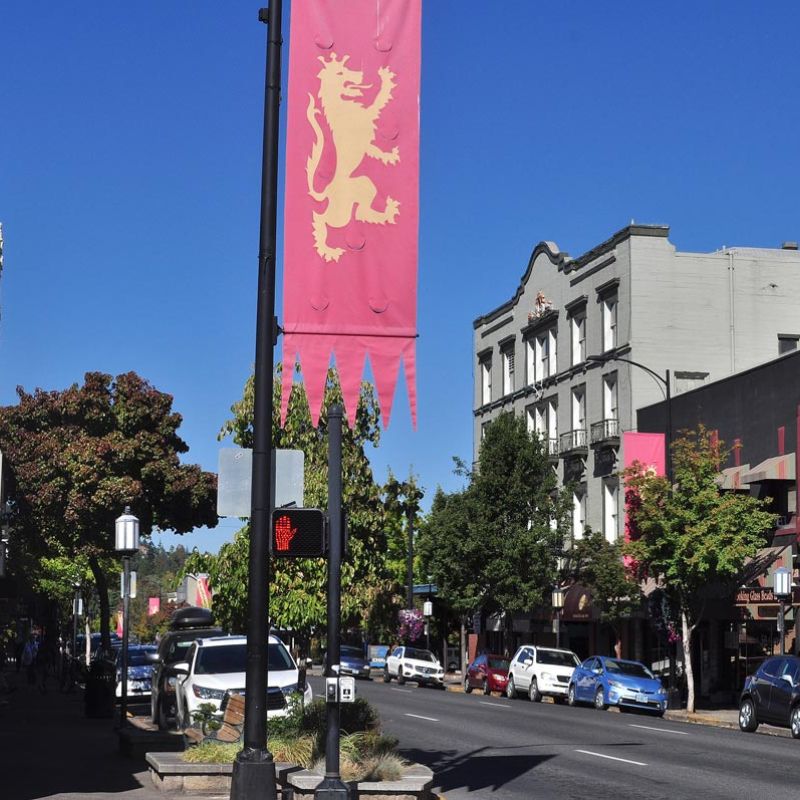 downtown Ashland Oregon, home of the Oregon Shakespeare Festival
